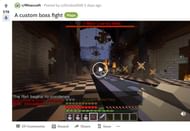 Minecraft boss battle (Image via Reddit)